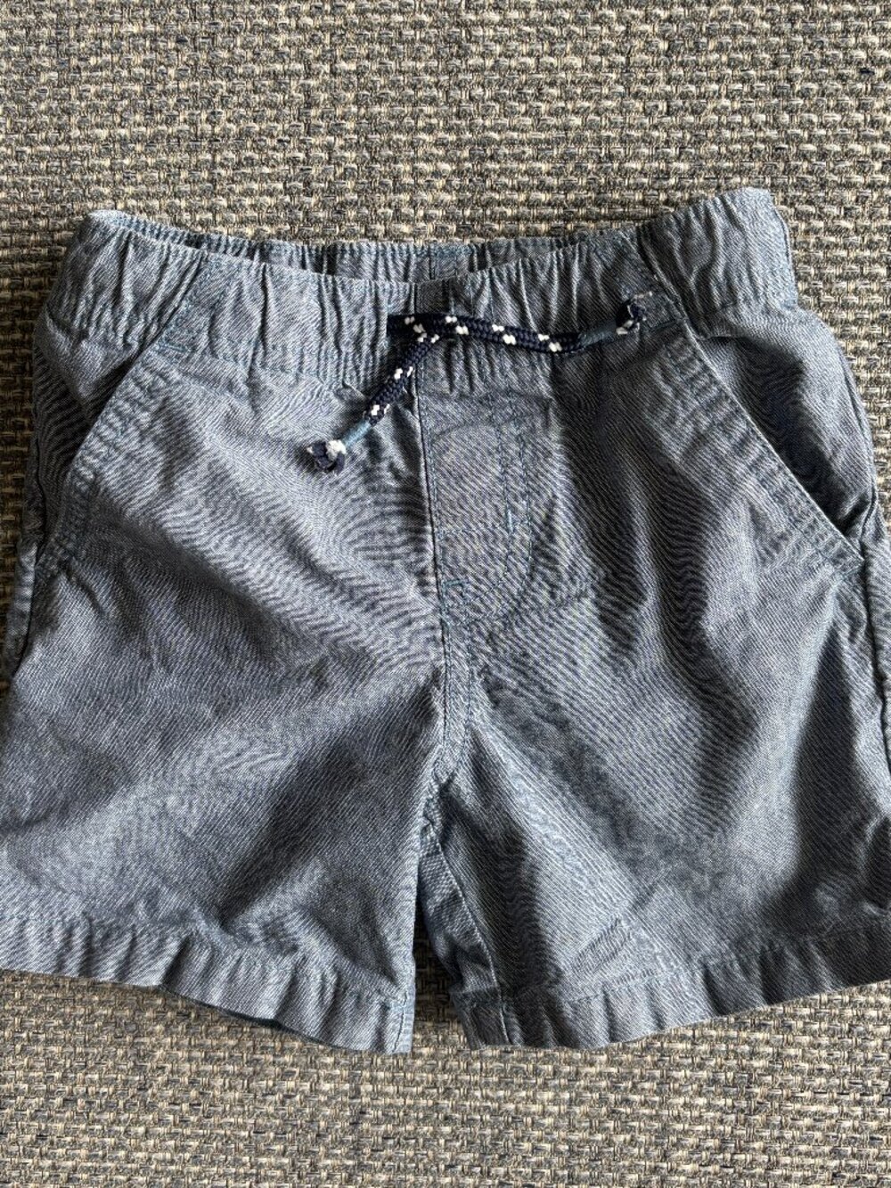 Cat & Jack Toddler Pull-On Chambray Shorts w/ Pockets + Elastic Waist | Sz 2T
